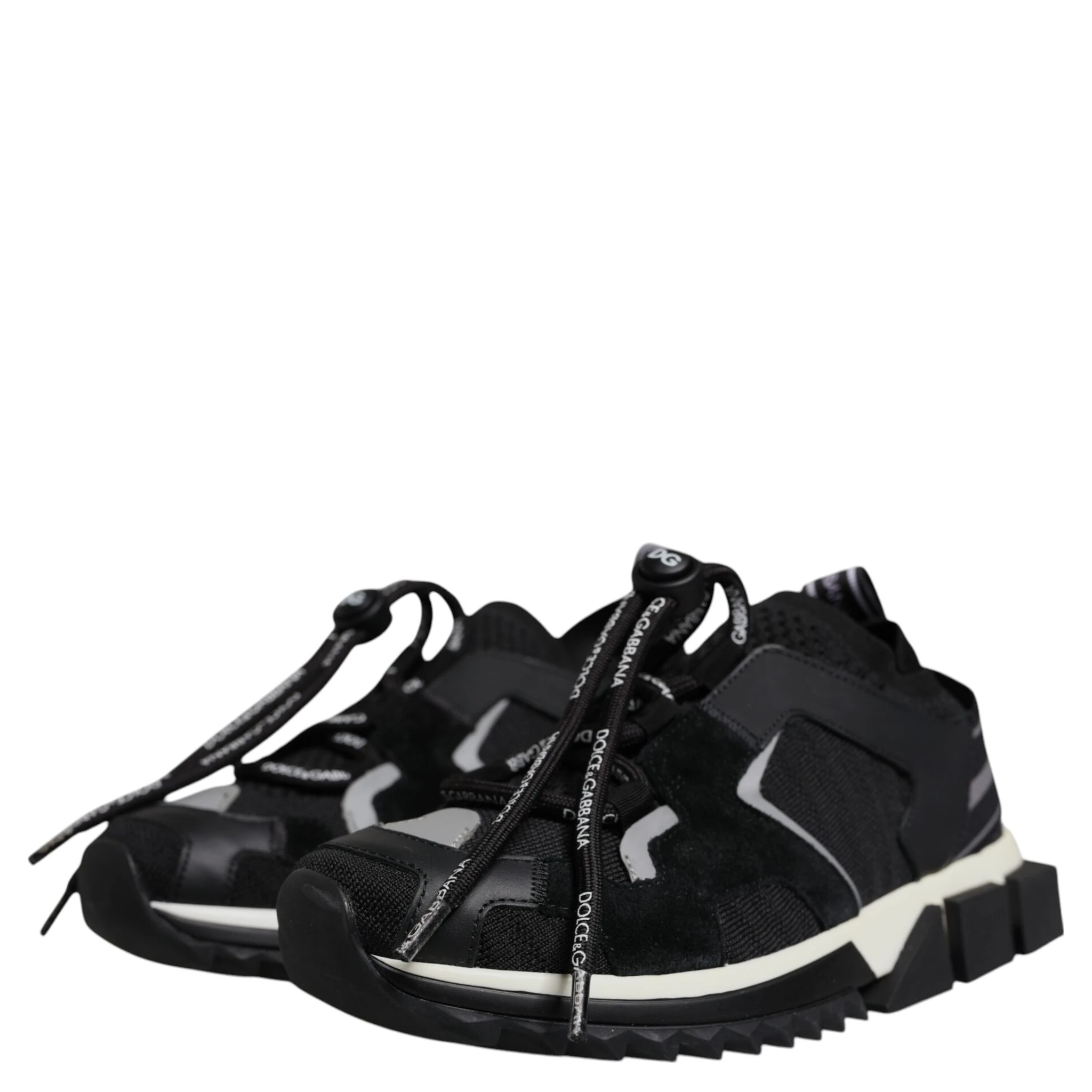 Black Mesh Sorrento Trekking Sneakers Shoes