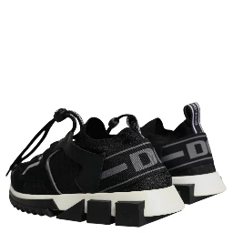 Black Mesh Sorrento Trekking Sneakers Shoes