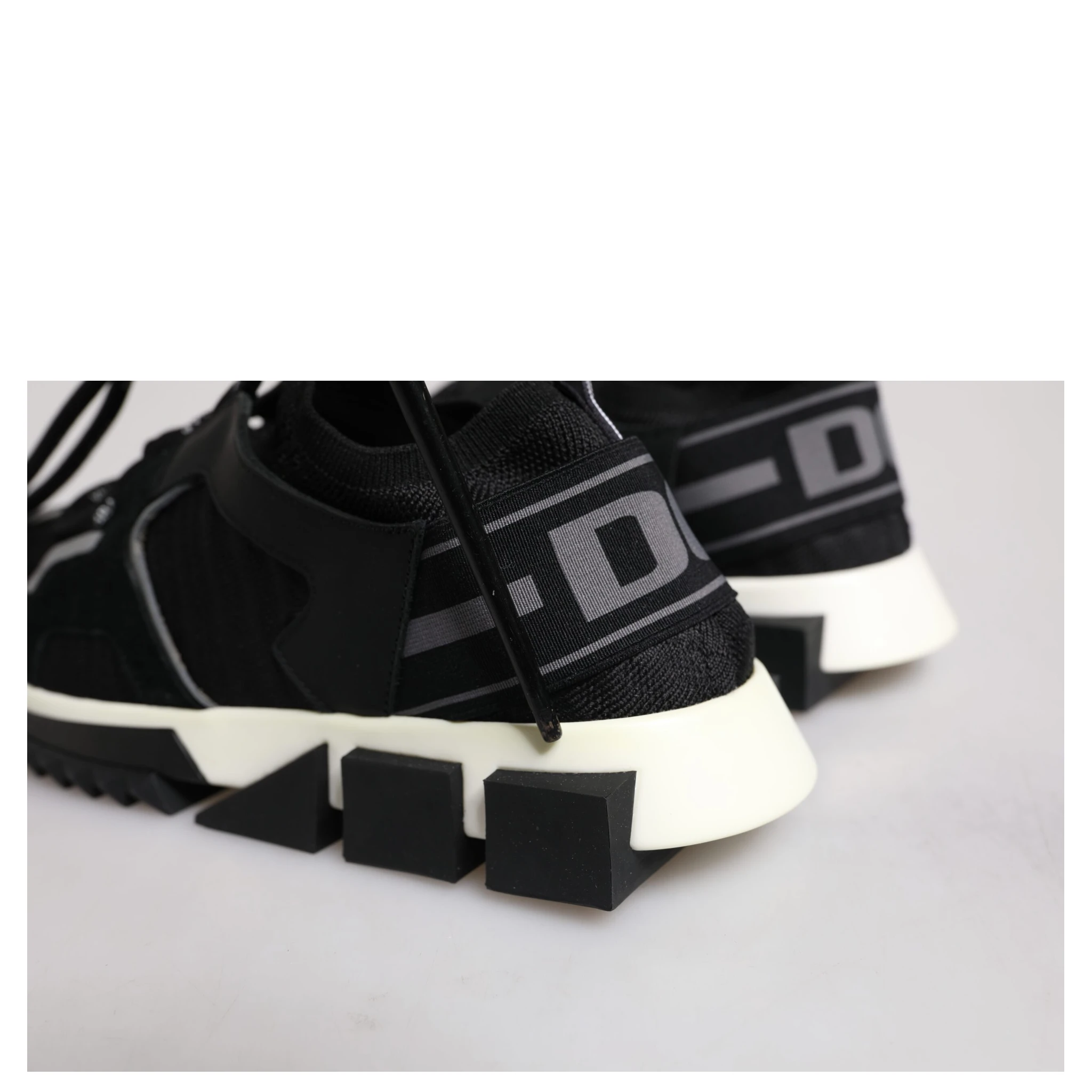 Black Mesh Sorrento Trekking Sneakers Shoes