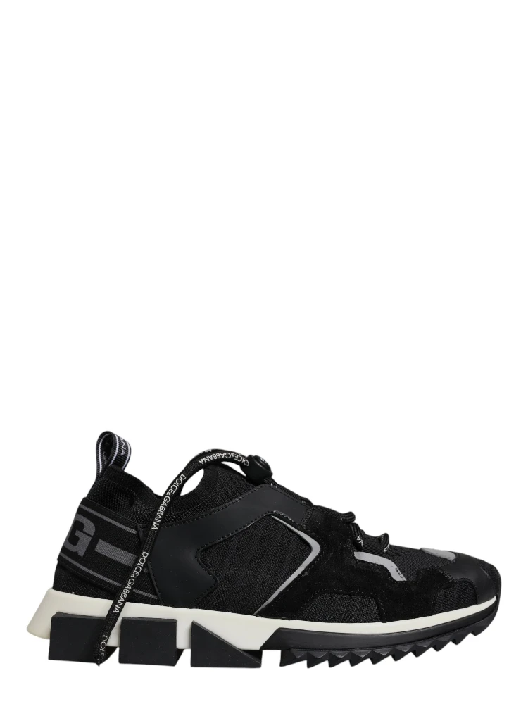 Black Mesh Sorrento Trekking Sneakers Shoes