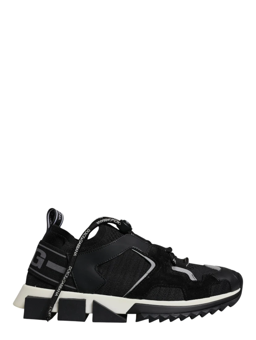 Black Mesh Sorrento Trekking Sneakers Shoes