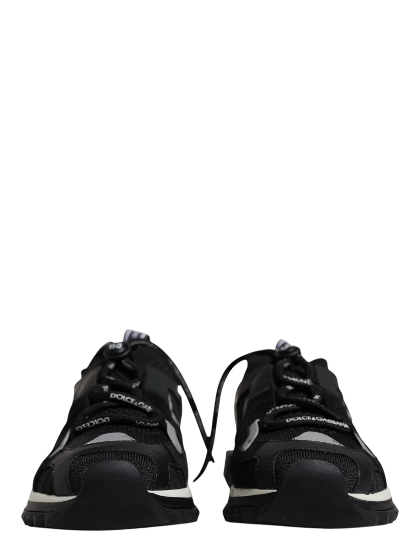 Black Mesh Sorrento Trekking Sneakers Shoes