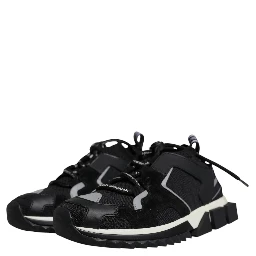 Black Mesh Sorrento Trekking Sneakers Shoes