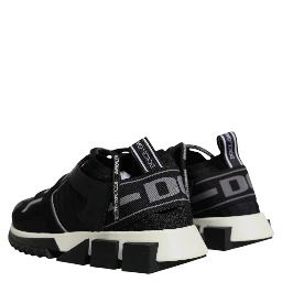 Black Mesh Sorrento Trekking Sneakers Shoes