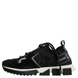 Black Mesh Sorrento Trekking Sneakers Shoes