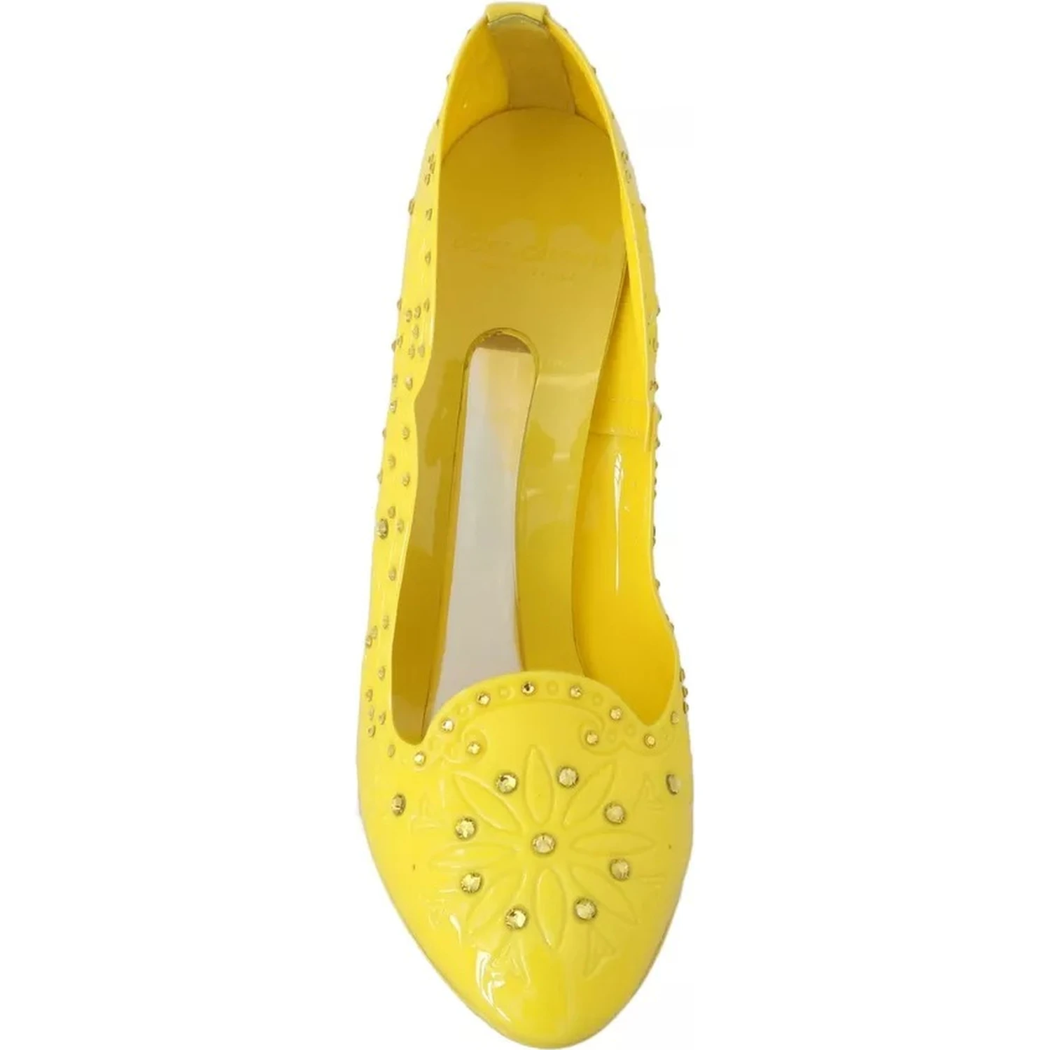 Yellow Crystal Heels CINDERELLA Shoes