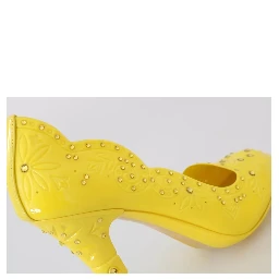 Yellow Crystal Heels CINDERELLA Shoes