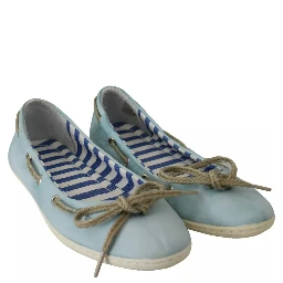 Minnesota Blue Stripe Flat Slip-On Shoes