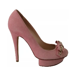 Pink Bow Stiletto Heel Pumps Shoes