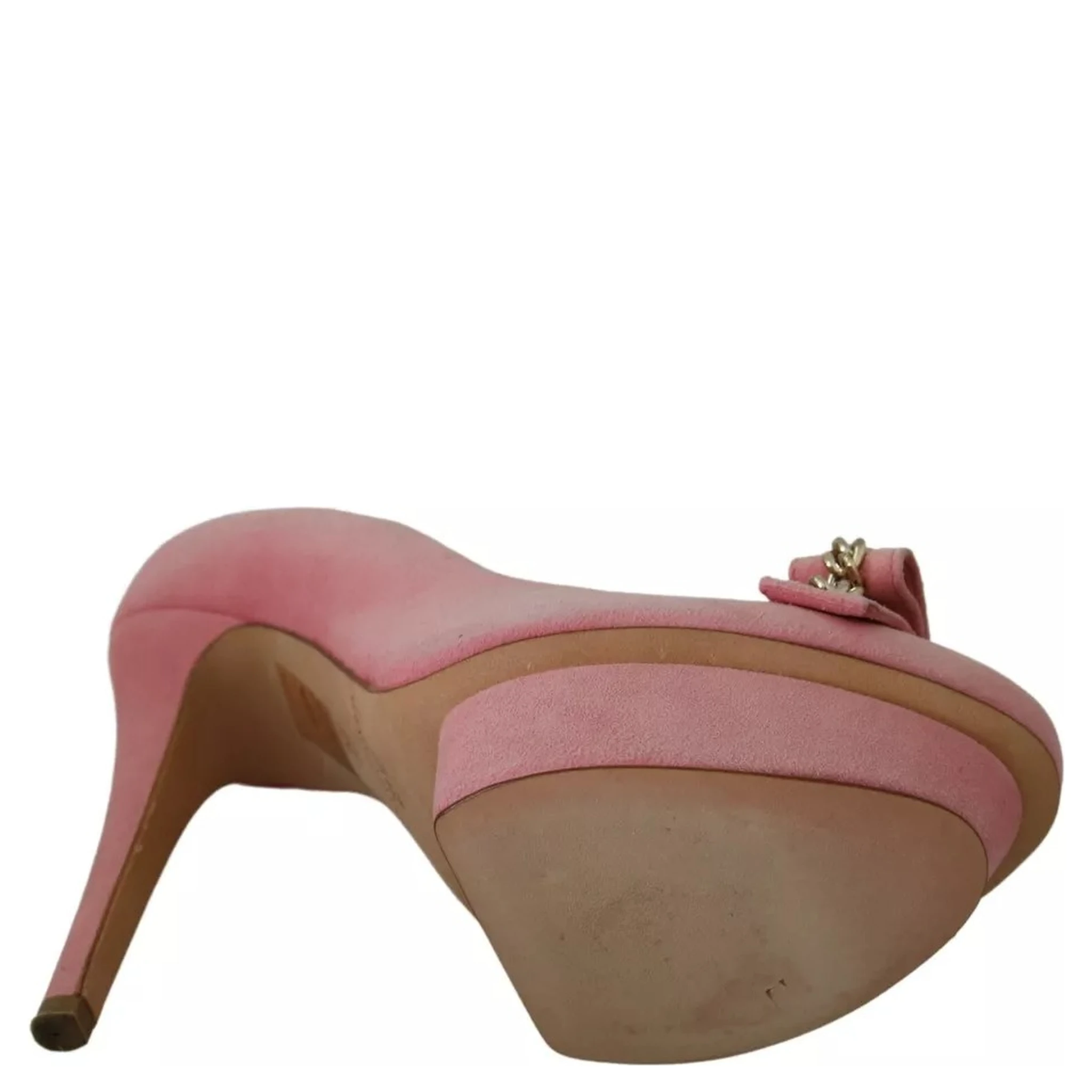 Pink Bow Stiletto Heel Pumps Shoes