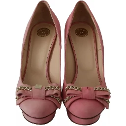 Pink Bow Stiletto Heel Pumps Shoes