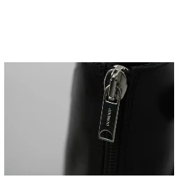 Black Fashion Buckled Zipper Ankle Boots Shoes