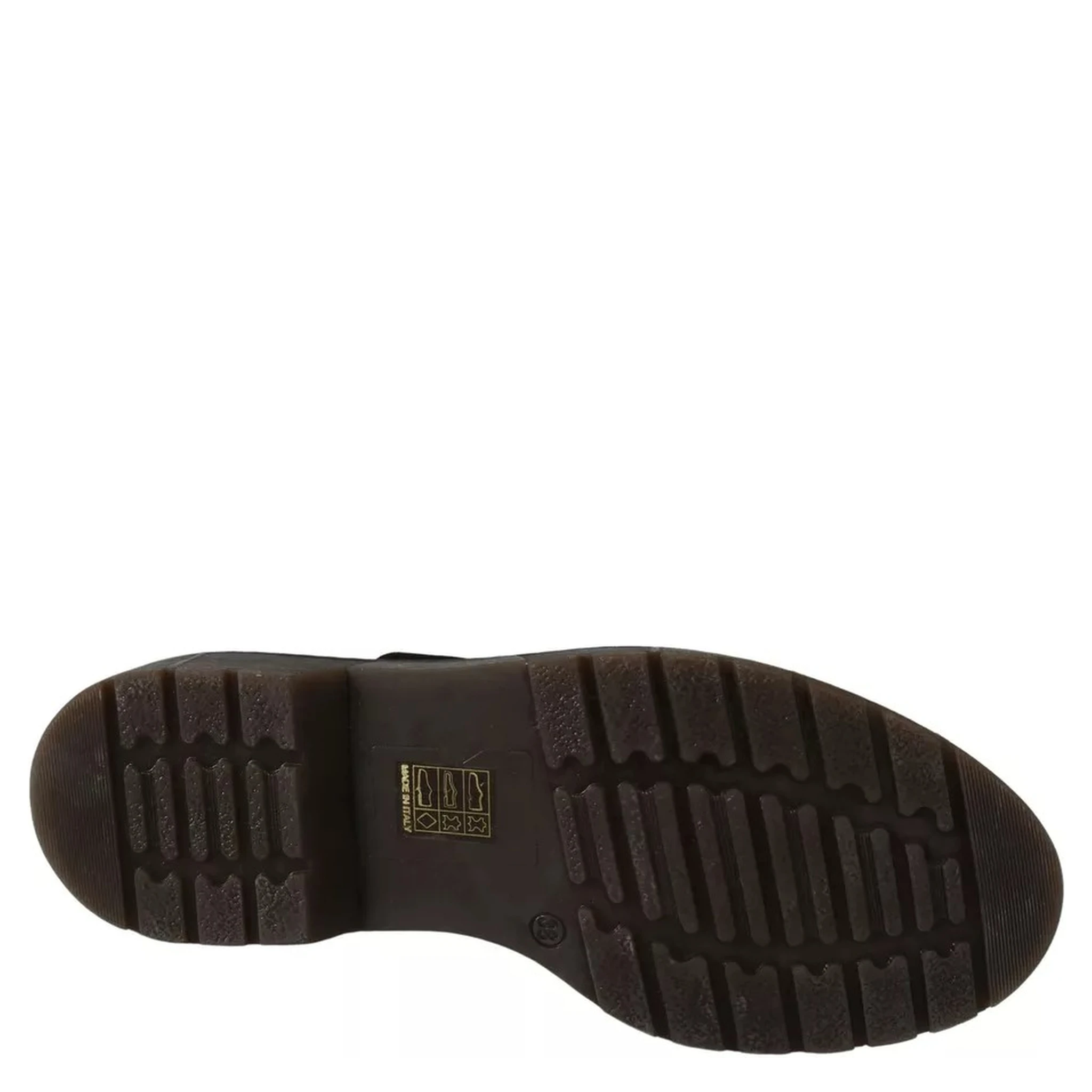 Dark Brown Leather Elastic Strap Shoes