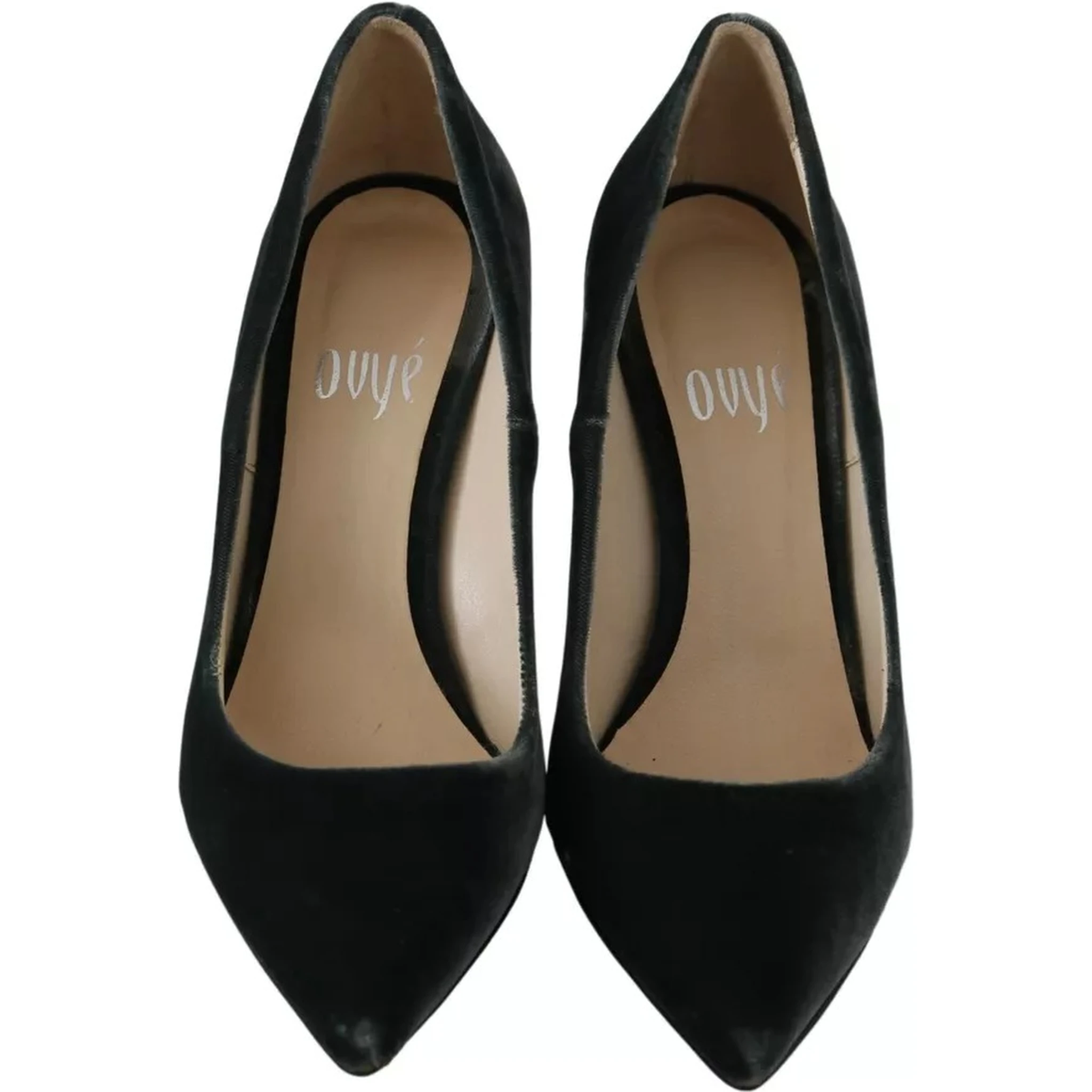 Gray Velvet Dress Stiletto Pumps Shoes