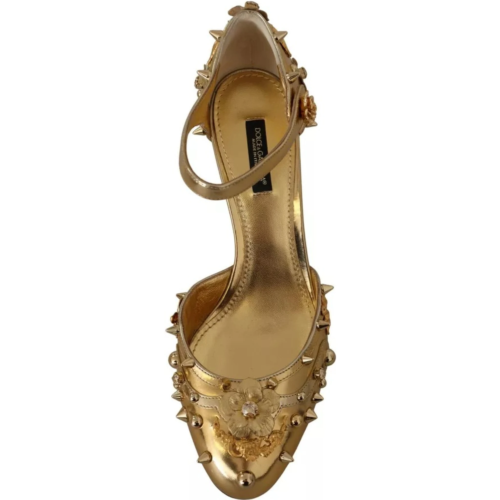 Gold Studs Vally Slingback Sandals Shoes