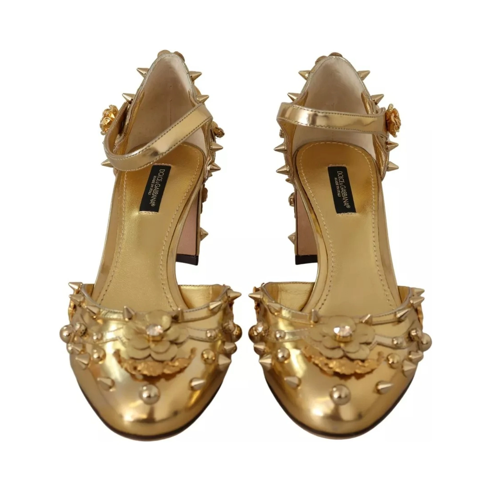 Gold Studs Vally Slingback Sandals Shoes