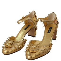Gold Studs Vally Slingback Sandals Shoes