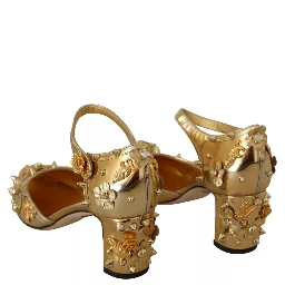 Gold Studs Vally Slingback Sandals Shoes