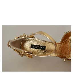 Gold Studs Vally Slingback Sandals Shoes