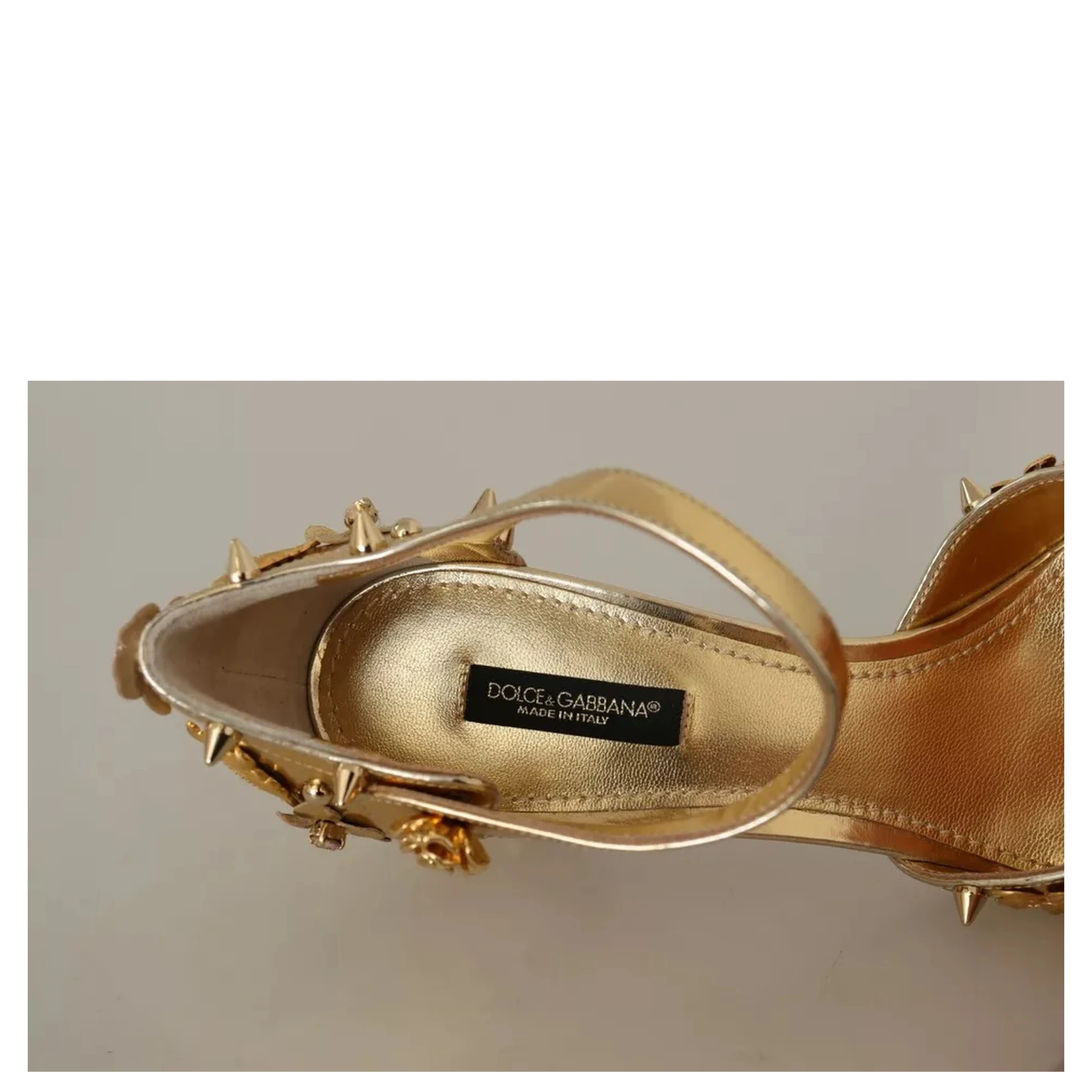 Gold Studs Vally Slingback Sandals Shoes