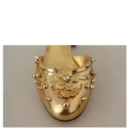 Gold Studs Vally Slingback Sandals Shoes