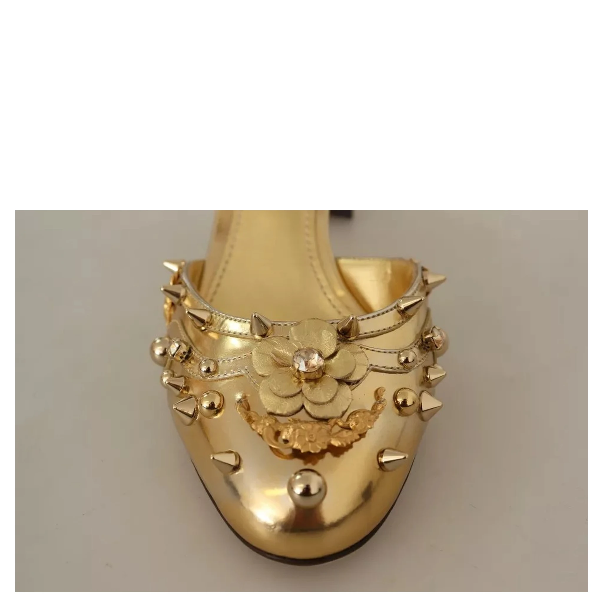 Gold Studs Vally Slingback Sandals Shoes