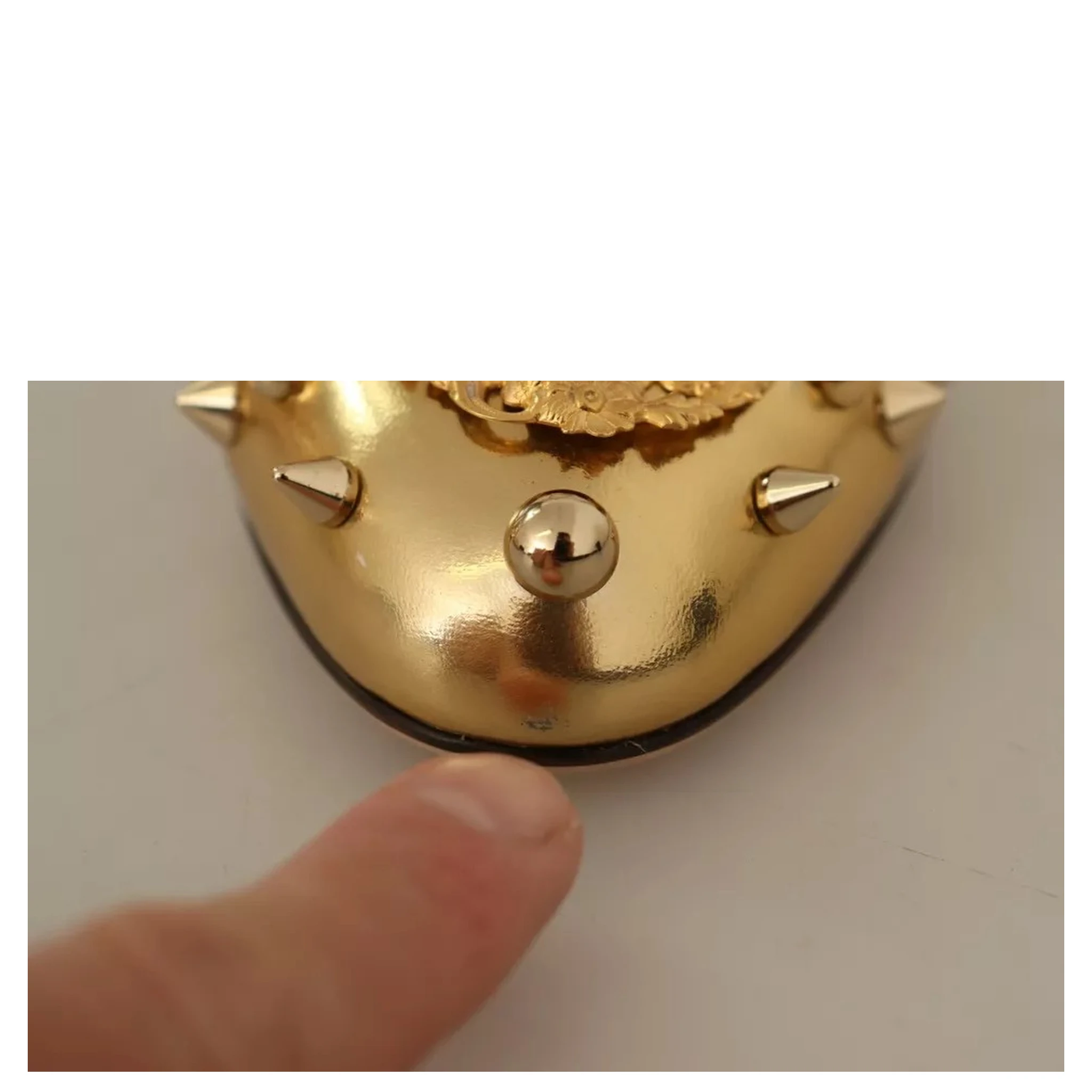 Gold Studs Vally Slingback Sandals Shoes