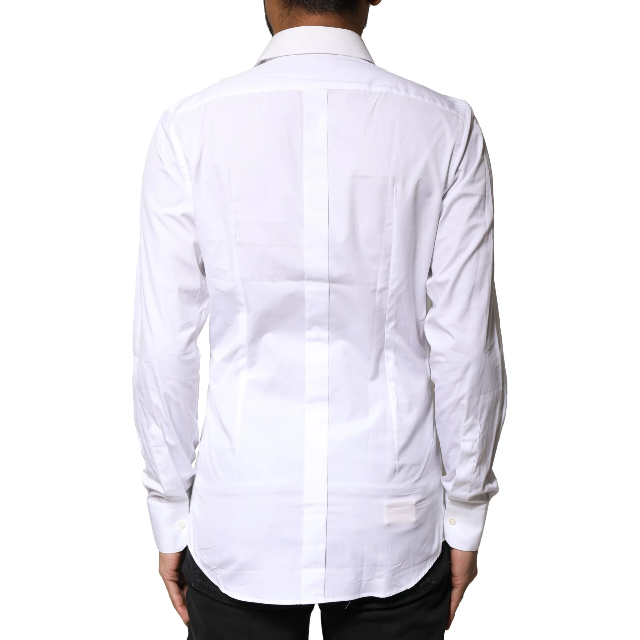White GOLD Cotton Long Sleeves Men Dress Shirt