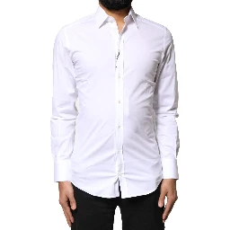 White GOLD Cotton Long Sleeves Dress Shirt