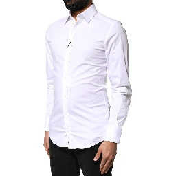 White GOLD Cotton Long Sleeves Dress Shirt