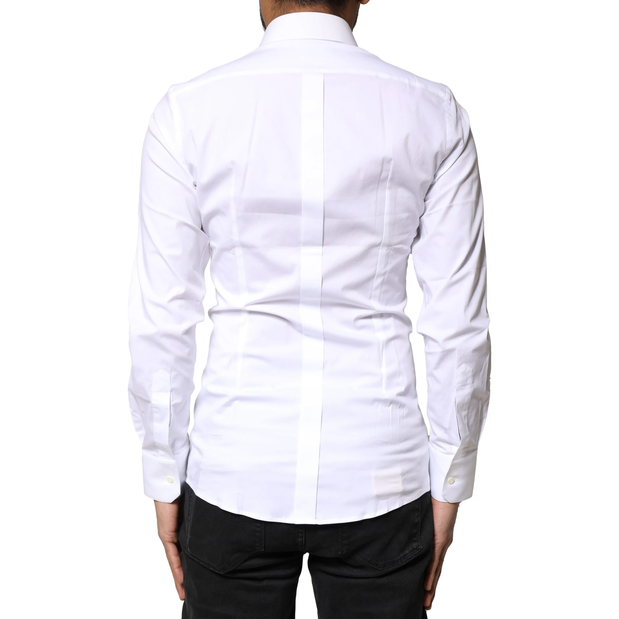 White GOLD Cotton Long Sleeves Dress Shirt