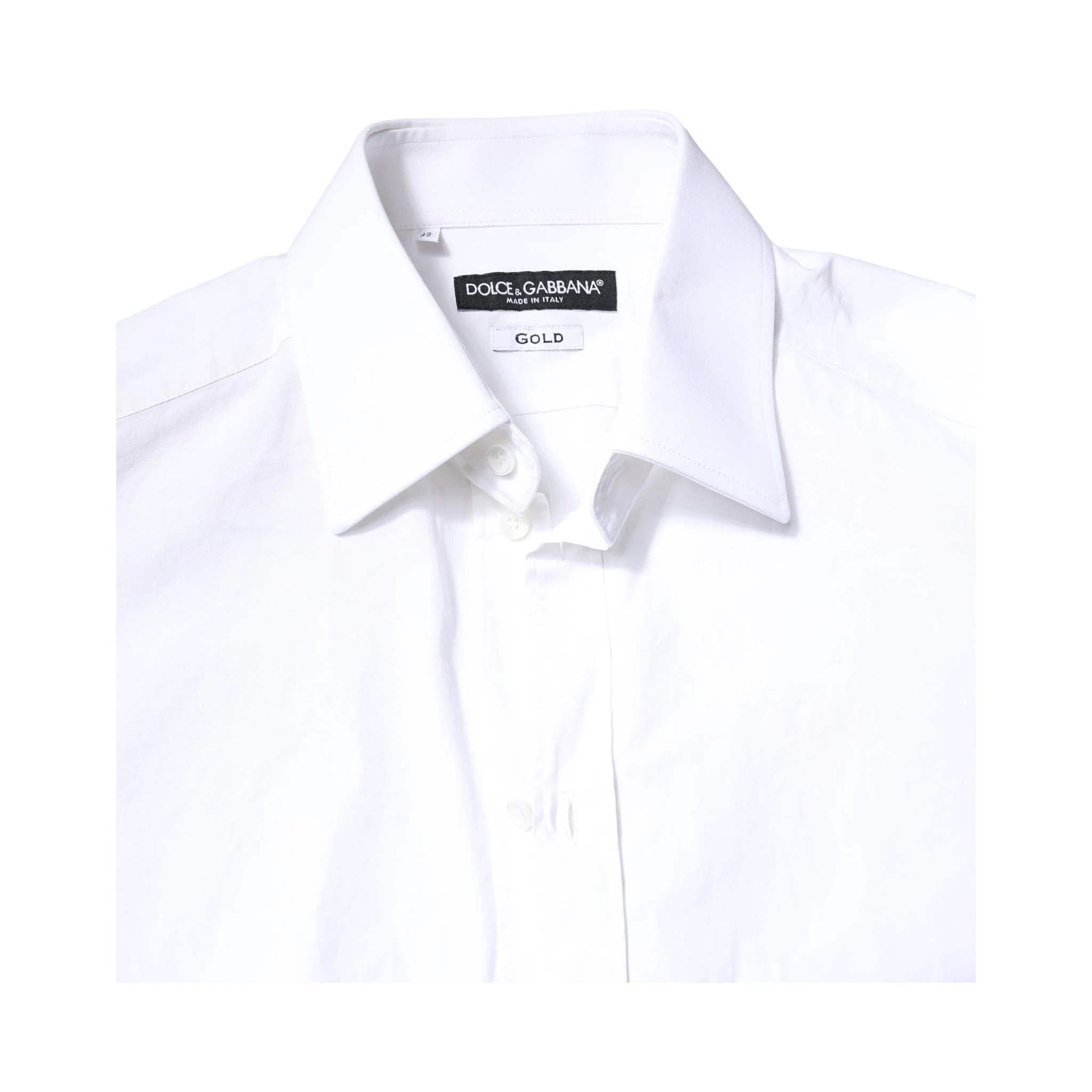 White GOLD Cotton Long Sleeves Men Dress Shirt