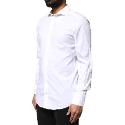 White GOLD Cotton Long Sleeves Dress Shirt