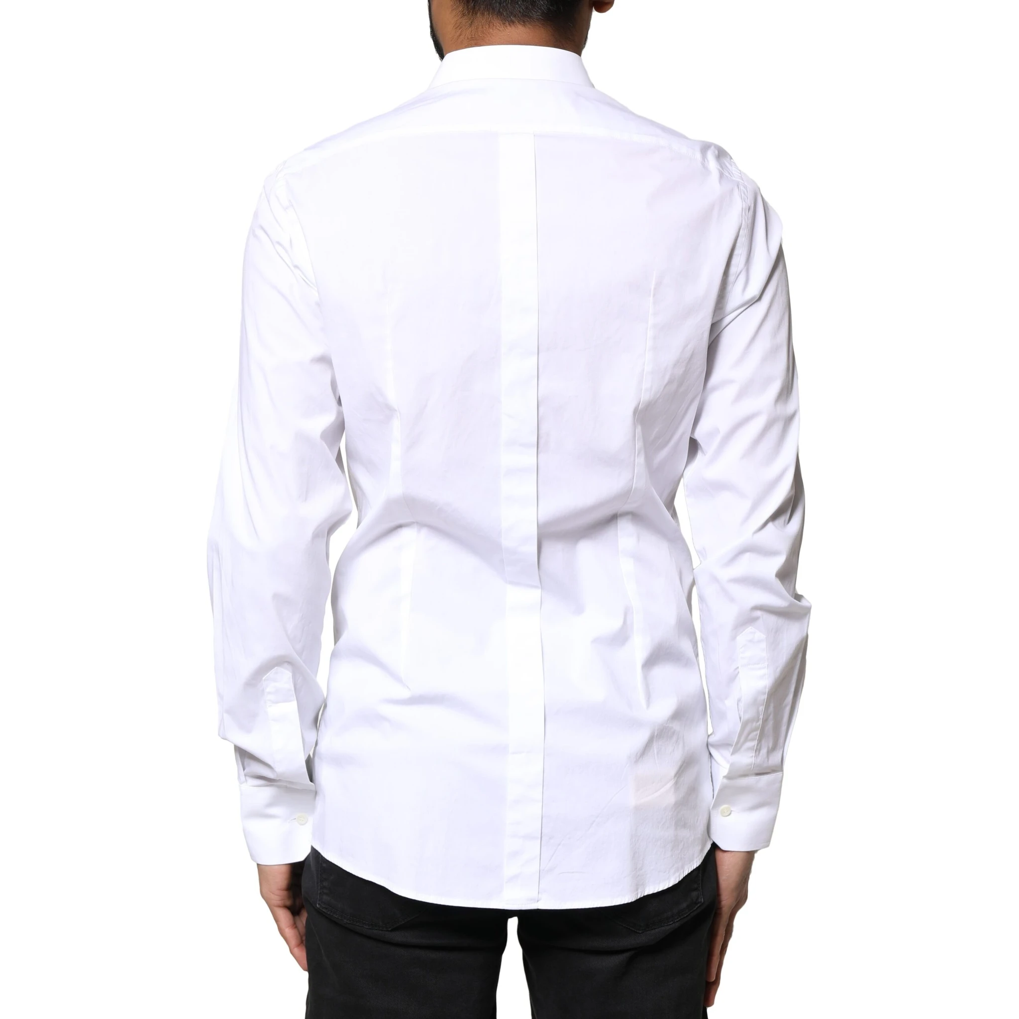 White GOLD Cotton Long Sleeves Dress Shirt
