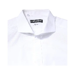 White GOLD Cotton Long Sleeves Dress Shirt