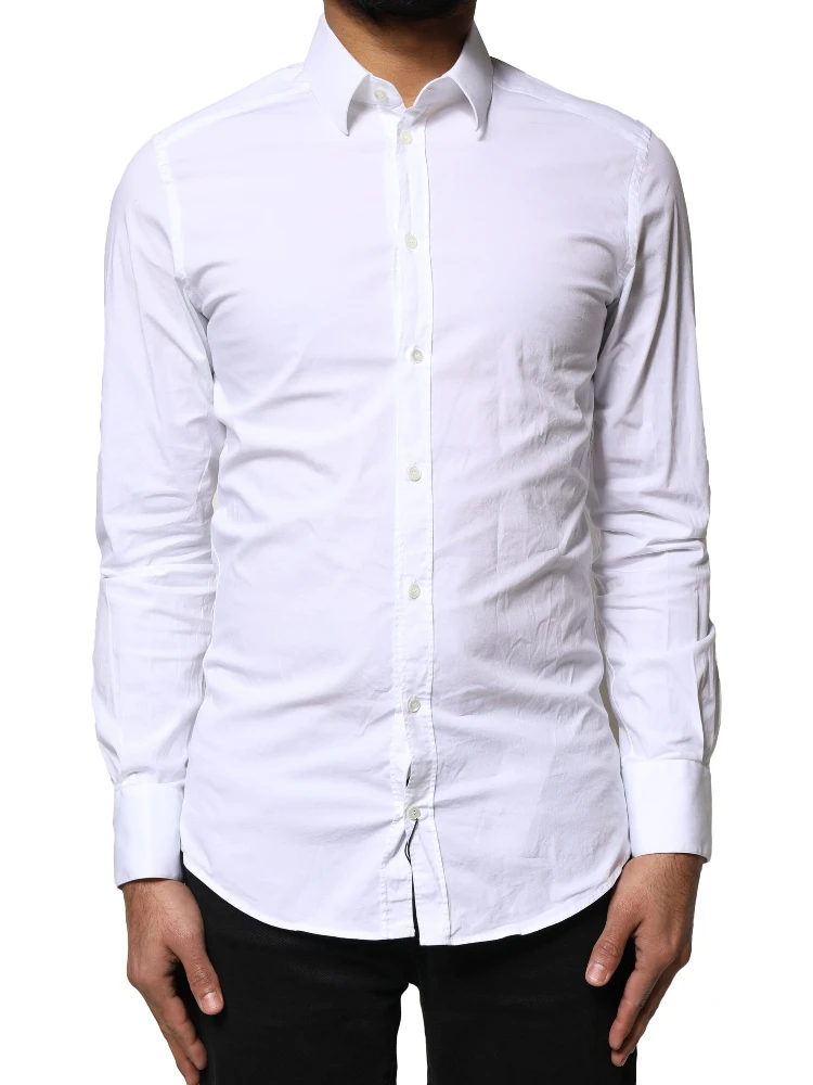 White GOLD Cotton Long Sleeves Dress Shirt alternative