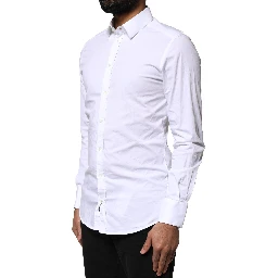 White GOLD Cotton Long Sleeves Dress Shirt