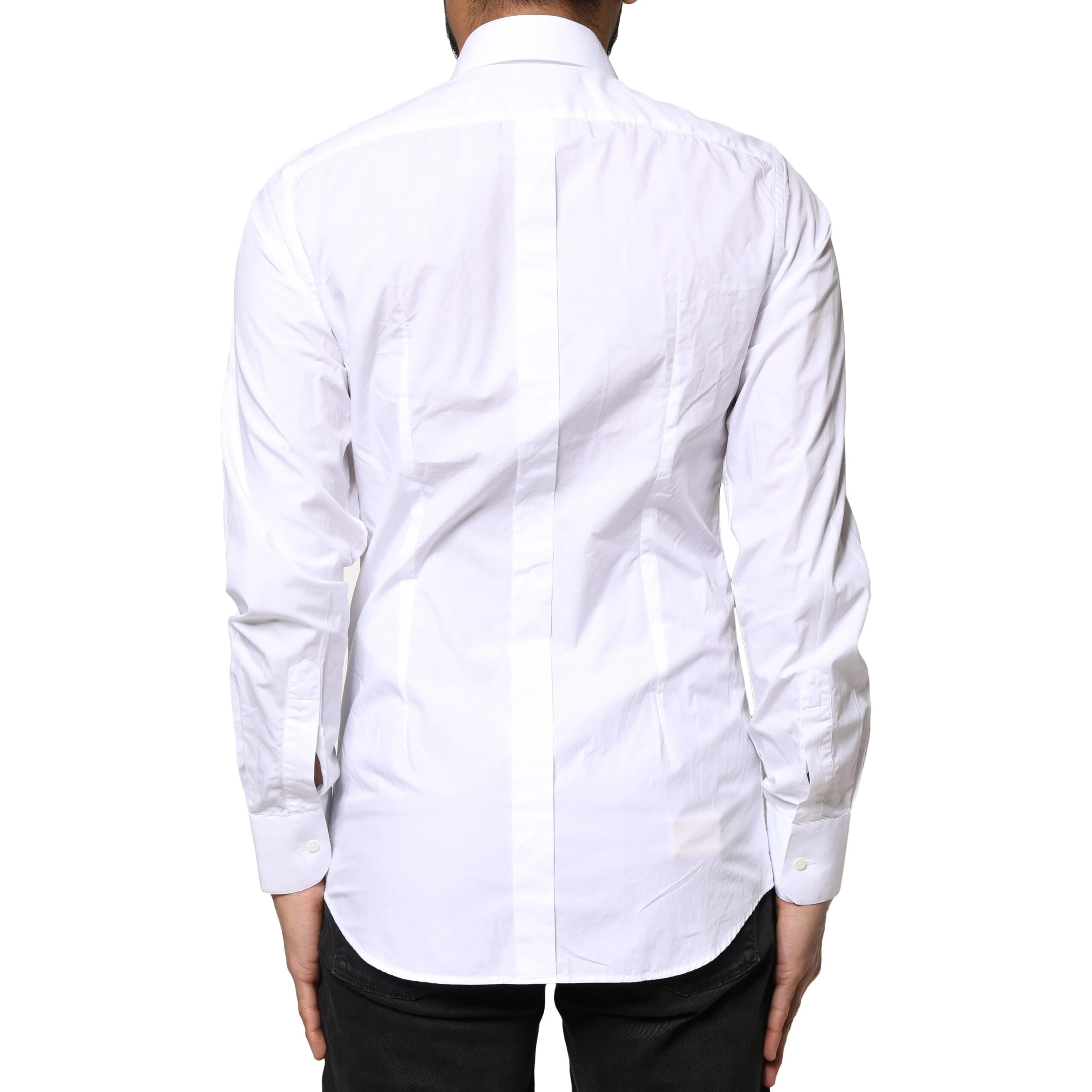 White GOLD Cotton Long Sleeves Men Dress Shirt