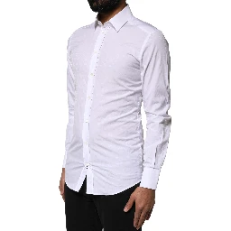 White GOLD Cotton Long Sleeves Dress Shirt