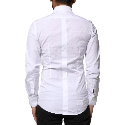 White GOLD Cotton Long Sleeves Dress Shirt