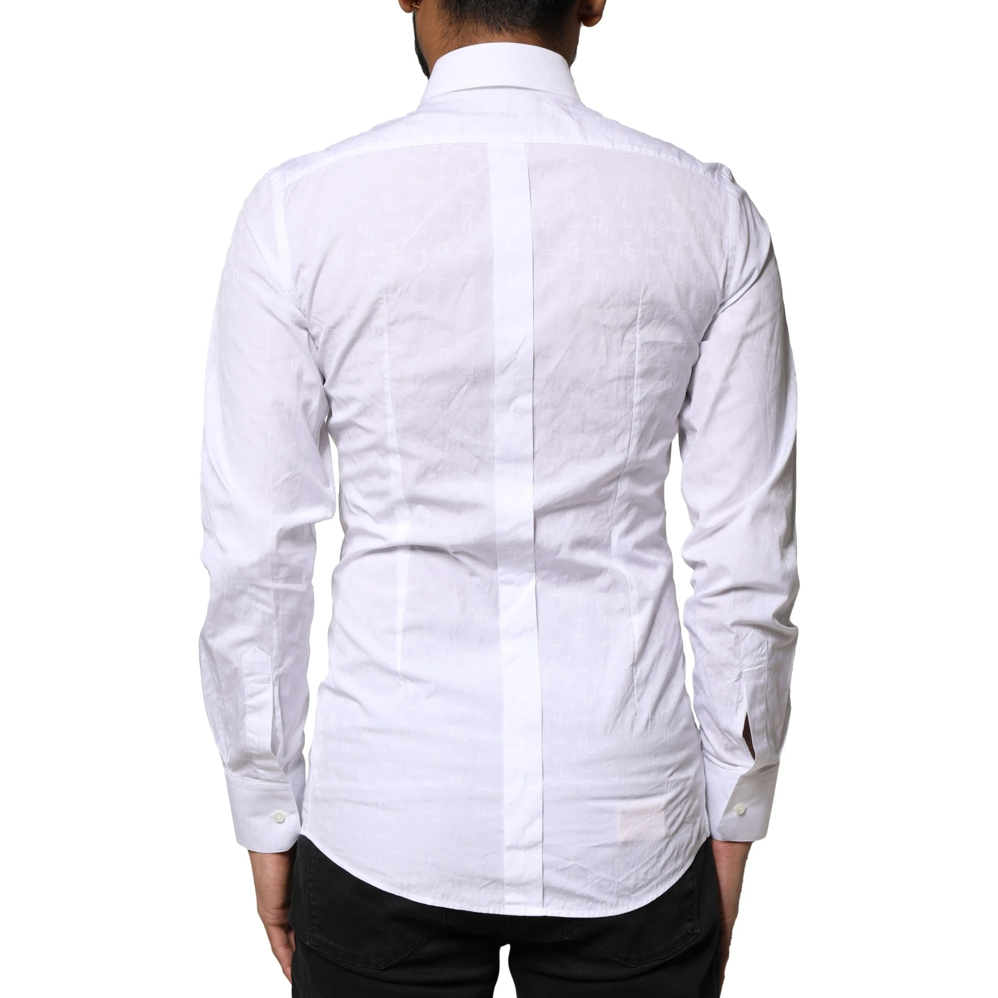 White GOLD Cotton Long Sleeves Dress Shirt