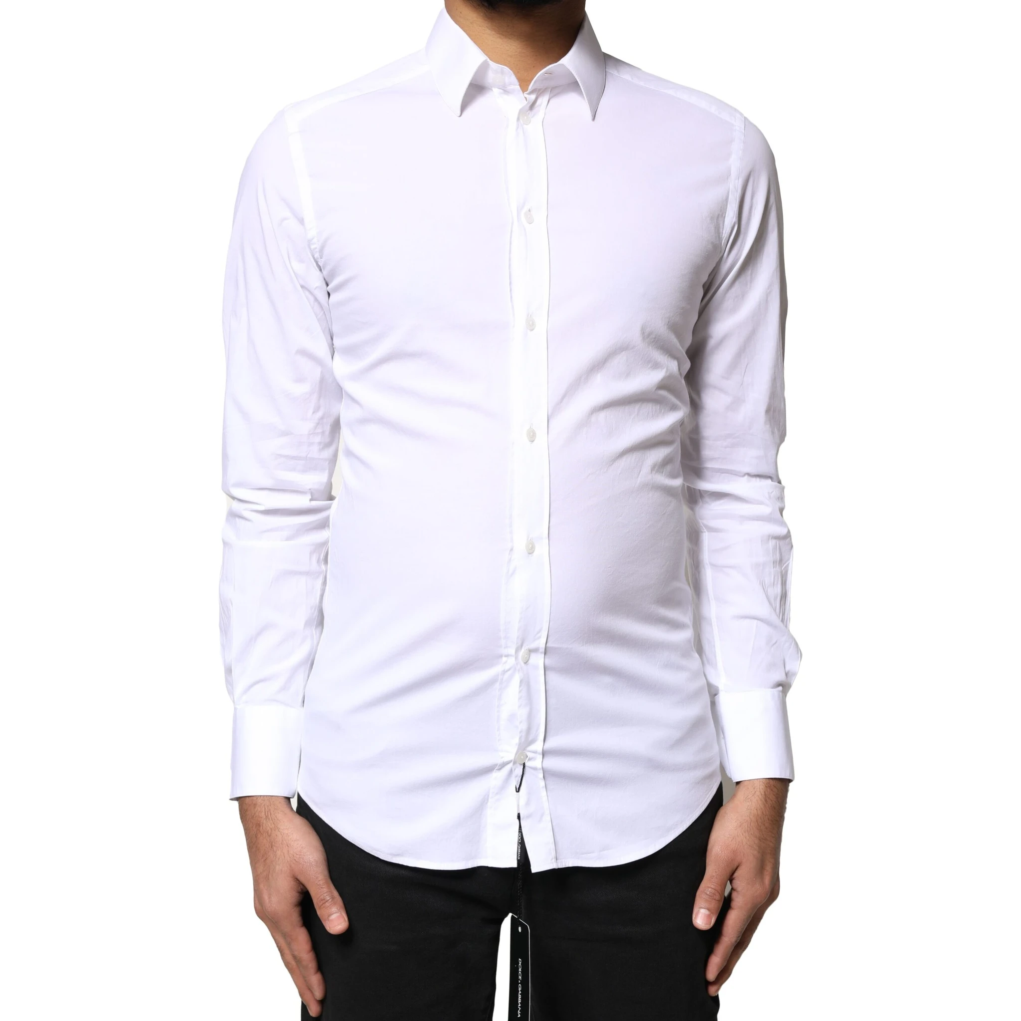 White GOLD Cotton Long Sleeves Dress Shirt