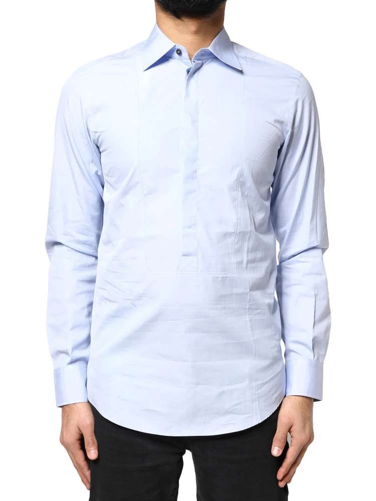 Light Blue Cotton Long Sleeves Dress Shirt alternative