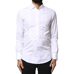 White Cotton Long Sleeves Formal Dress Shirt