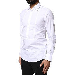 White Cotton Long Sleeves Formal Dress Shirt