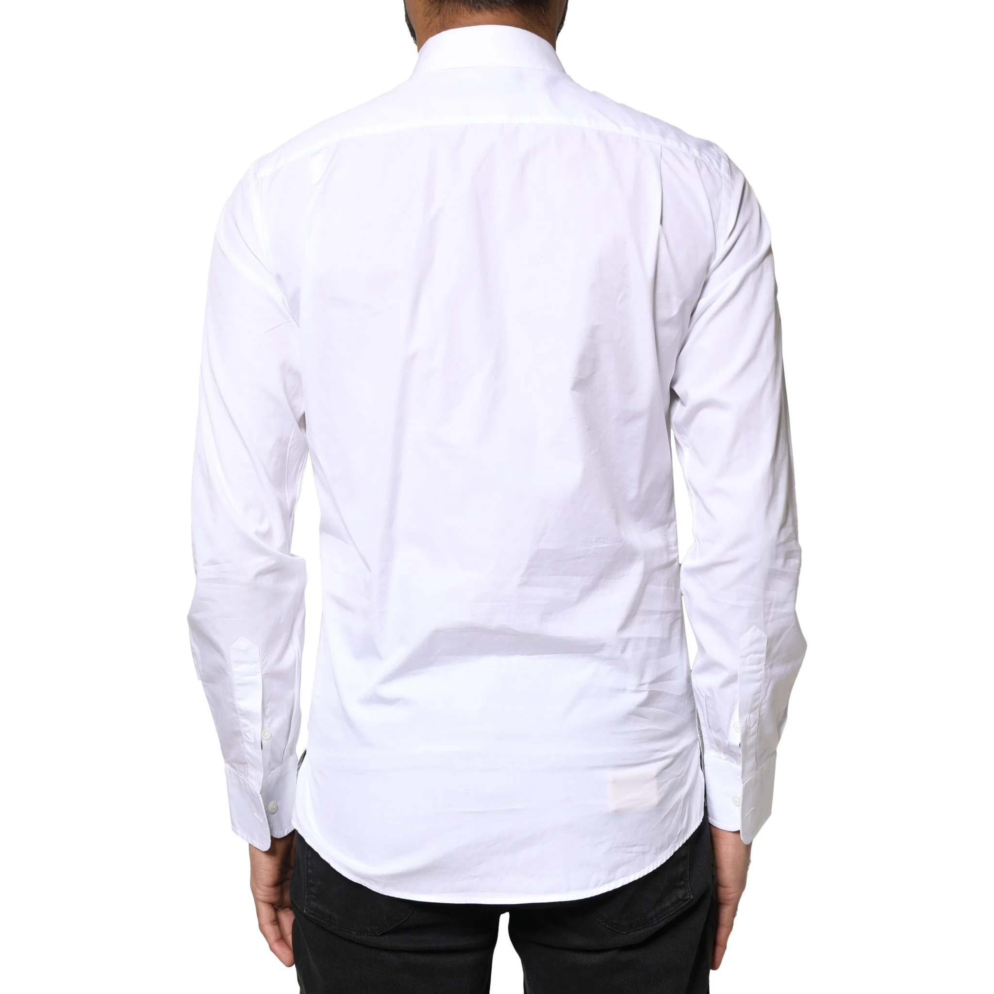 White Cotton Long Sleeves Formal Dress Shirt