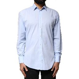 Light Blue Cotton MARTINI Formal Dress Shirt
