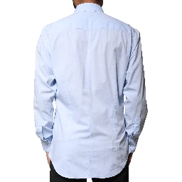 Light Blue Cotton MARTINI Formal Dress Shirt