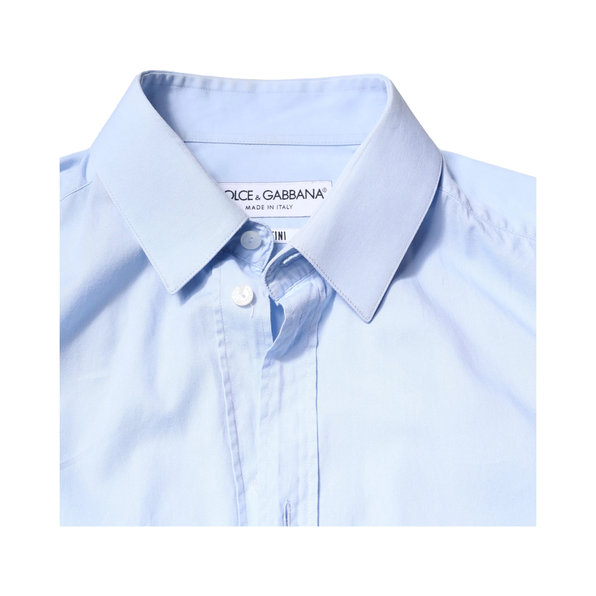 Light Blue Cotton MARTINI Formal Dress Shirt