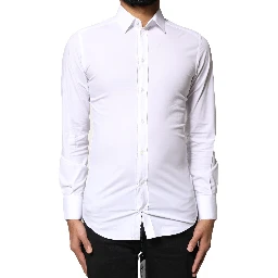 White GOLD Cotton Long Sleeves Dress Shirt